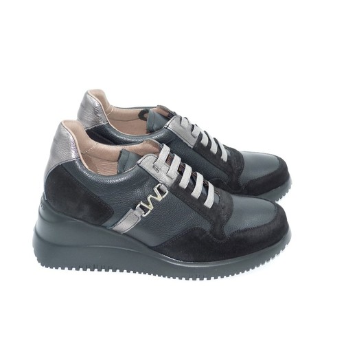 cuña Sneaker Wonders g-6610 Negro