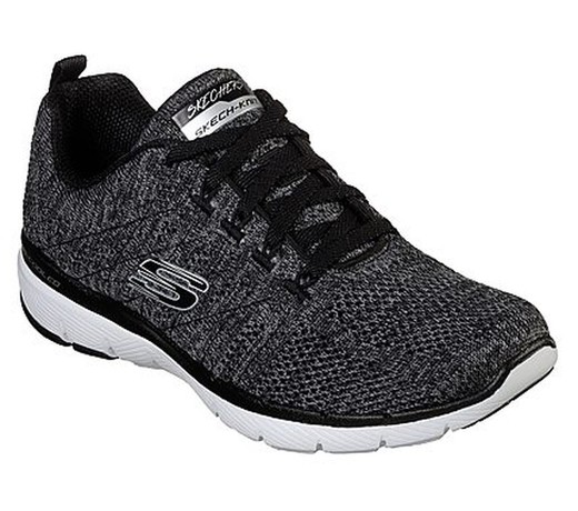 Deportiva Cordones Sneaker Skechers 13077 Negro