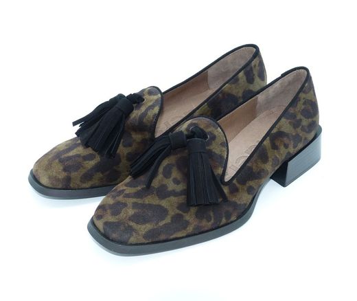 Mocasín Mujer Wonders c-6801 Negro