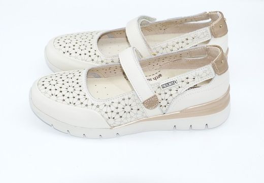 piel troquelada Mocasín Mujer Pikolinos cantabria 6989 Hielo