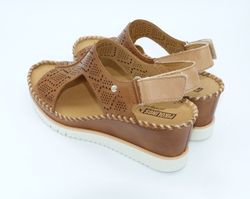 piel troquelada Sandalia Cuña Pikolinos aguadulce 1775 Cuero