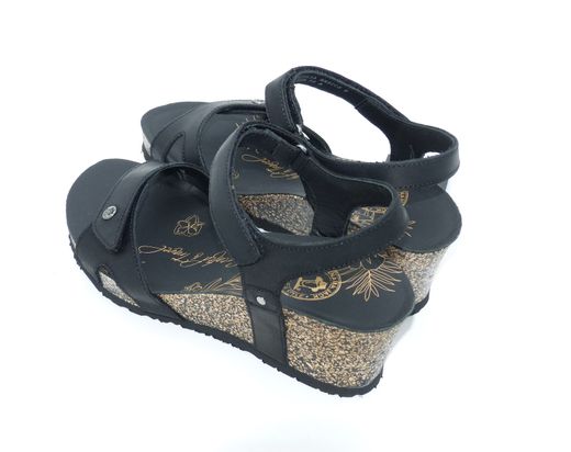 Sandalia Cuña Panama Jack julia basics b1 Negro