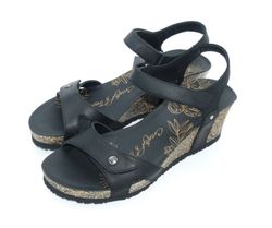 Sandalia Cuña Panama Jack julia basics b1 Negro