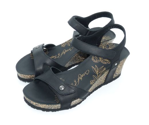 Sandalia Cuña Panama Jack julia basics b1 Negro