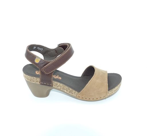 Sandalia Tacón Jungla 7683 Camel