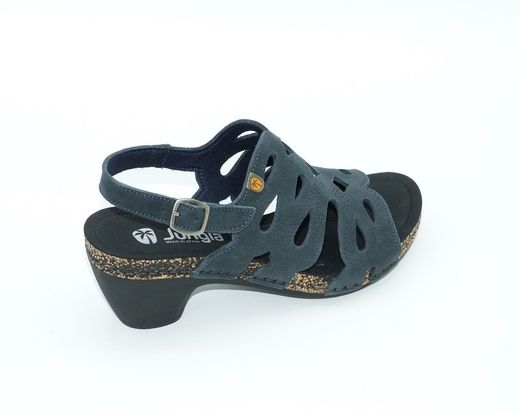 Sandalia Tacón Jungla 7685 Azul Marino