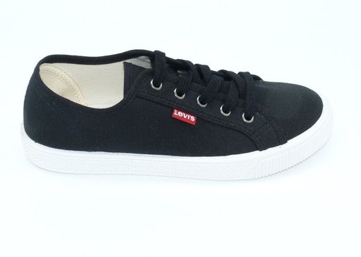 zapatilla textil Lona Levis 225849 Negro